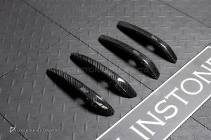 ชุดมือจับ Carbon fiber แบบครอบแปะ สำหรับ Audi A5
