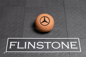 Airbag สำหรับ W222 S-Class หนังสีน้ำตาลขี้ม้า โลโก้ดำ