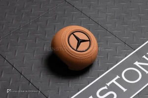 Airbag สำหรับ W222 S-Class หนังสีน้ำตาลขี้ม้า โลโก้ดำ