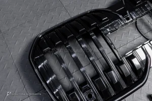 กระจังหน้า LED สำหรับ BMW G07 I7 เส้นเดี่ยว สีดำเงา