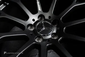 ล้อ Custom forged สำหรับ W206 C63 S AMG ขอบ 19 5-112 สีดำด้าน