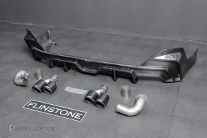ดิฟฟิวเซอร์ Carbon fiber พร้อมปลายท่อ สำหรับ BMW I5 G60 ทรง TAKD