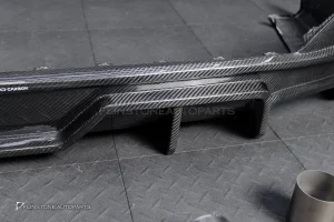 ดิฟฟิวเซอร์ Carbon fiber พร้อมปลายท่อ สำหรับ BMW I5 G60 ทรง TAKD