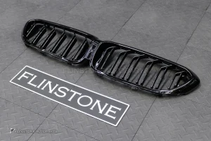 กระจังหน้า สำหรับ BMW G30 Series 5 Per LCi เส้นคู่ สีดำเงา