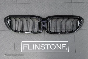 กระจังหน้า สำหรับ BMW G30 Series 5 Per LCi เส้นคู่ สีดำเงา