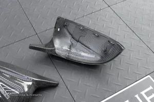 ครอบกระจกมองข้าง Carbon fiber BMW X5 X6 X7 G05 G06 G07 G08 X3 ทรง M performance มีเขา งาน Dry Carbon