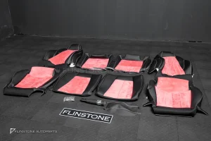 ชุดเบาะ สำหรับ Audi TT สีดำ-ชมพู