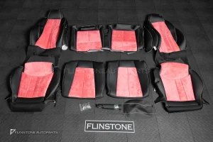 ชุดเบาะ สำหรับ Audi TT สีดำ-ชมพู