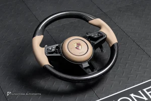 พวงมาลัย Carbon fiber พร้อม Airbag สำหรับ PORSCHE Cayenne 958