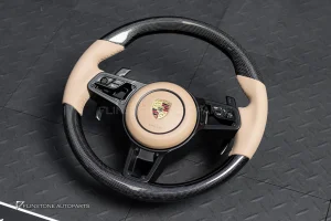 พวงมาลัย Carbon fiber พร้อม Airbag สำหรับ PORSCHE Cayenne 958