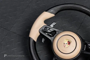 พวงมาลัย Carbon fiber พร้อม Airbag สำหรับ PORSCHE Cayenne 958