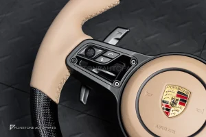 พวงมาลัย Carbon fiber พร้อม Airbag สำหรับ PORSCHE Cayenne 958