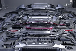 ชุดกันชนรอบสำหรับ Porsche Cayenne 958 To E3 หน้า TURBO GT หลัง Sport Design