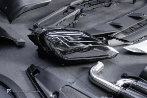 ชุดกันชนรอบสำหรับ Porsche Cayenne 958 To E3 หน้า TURBO GT หลัง Sport Design