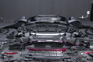 ชุดกันชนรอบสำหรับ Porsche Cayenne 958 To E3 หน้า TURBO GT หลัง Sport Design