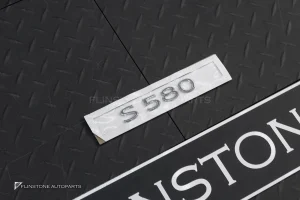 โลโก้ S580 ทรง Maybach ติดท้ายรถ สีโครเมี่ยม