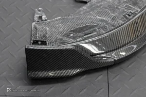 ลิ้นหน้า Carbon fiber สำหรับ PORSCHE CAYENNE 9Y0.1 ทรง Paktecuz สำหรับกันชน Sport Design