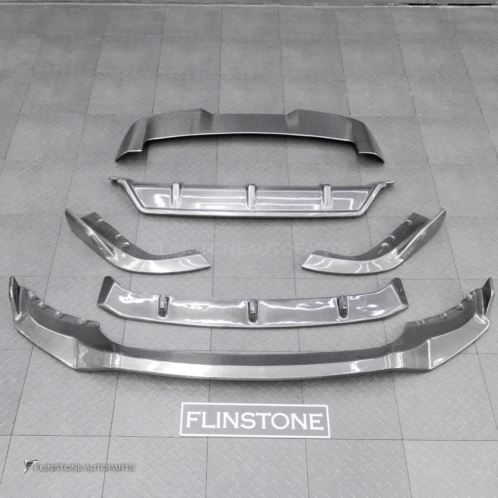 ลิ้นหน้า + ดิฟฟิวเซอร์ + สปอยเลอร์หลังคา Carbon fiber สำหรับ BMW X5 G05 ทรง GT