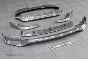 ลิ้นหน้า + ดิฟฟิวเซอร์ + สปอยเลอร์หลังคา Carbon fiber สำหรับ BMW X5 G05 ทรง GT