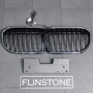 กระจังหน้า LED สำหรับ BMW G11 Series 7 เส้นคู่ สีดำเงา