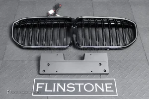 กระจังหน้า LED สำหรับ BMW G11 Series 7 เส้นคู่ สีดำเงา