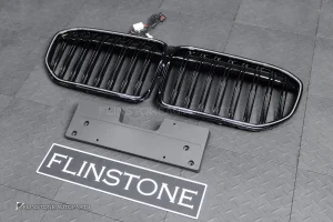 กระจังหน้า LED สำหรับ BMW G11 Series 7 เส้นคู่ สีดำเงา