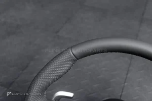 พวงมาลัย พร้อม Airbag สำหรับ W464 G-Class G400d หนังดำ ด้ายดำ