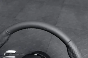 พวงมาลัย พร้อม Airbag สำหรับ W464 G-Class G400d หนังดำ ด้ายดำ