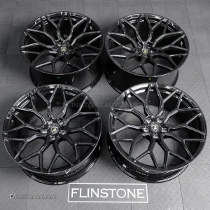 ล้อ Custom forged สำหรับ LAMBORGHINI URUS ขอบ 23 5-130 สีดำเงา