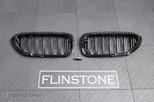 กระจังหน้า BMW G30 series 5 เส้นคู่ สีดำเงา พร้อมโลโก้ M5