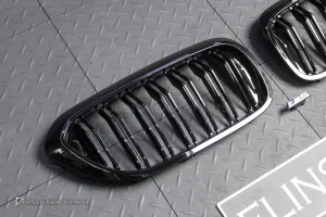 กระจังหน้า BMW G30 series 5 เส้นคู่ สีดำเงา พร้อมโลโก้ M5