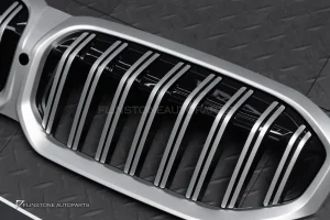 กระจังหน้า สำหรับ BMW G20 Series 3 LCI เส้นเดี่ยว สีเงิน