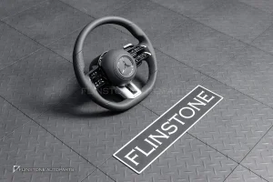 พวงมาลัยพร้อมAirbag สำหรับ W221 S-Class หนังดำ ด้ายดำ
