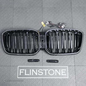 กระจังหน้า LED BMW G08 X3 LCI เส้นคู่ สีดำเงา