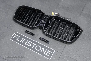 กระจังหน้า LED BMW G08 X3 LCI เส้นคู่ สีดำเงา