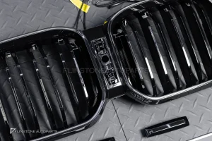 กระจังหน้า LED BMW G08 X3 LCI เส้นคู่ สีดำเงา