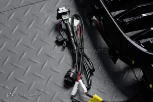 กระจังหน้า LED BMW G08 X3 LCI เส้นคู่ สีดำเงา