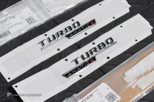 โลโก้ TURBO 4 Matic+ สีเงิน แท้