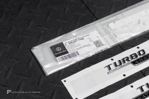 โลโก้ TURBO 4 Matic+ สีเงิน แท้