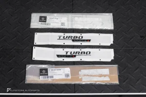 โลโก้ TURBO 4 Matic+ สีเงิน แท้