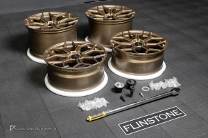 ล้อ Custom forged Center lock สำหรับ Lamborghini Aventador ลาย SVJ สี Bronze Gold ขอบ 20 และ ขอบ 21 5-112