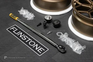 ล้อ Custom forged Center lock สำหรับ Lamborghini Aventador ลาย SVJ สี Bronze Gold ขอบ 20 และ ขอบ 21 5-112