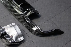 ดิฟฟิวเซอร์ท้าย W207 E-Class facelift ทรง E63 สีดำเงา