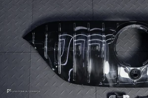 กระจังหน้า สำหรับ Mercedes Benz สำหรับ C294 EQE-Class ทรง GT สีดำ-โครเมี่ยม มีกล้องหน้า