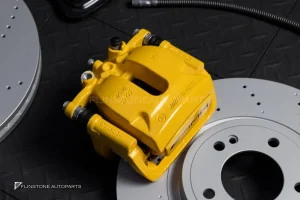 ชุดเบรค AMG สำหรับ W464 G-Class สีเหลือง โลโก้ดำ
