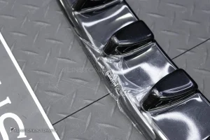 ลิ้นหน้า สำหรับ Mercedes Benz C236 CLE-Class ทรง Maxton design สีดำเงา