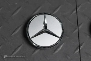 ฝาล้อ Mercedes Benz สีเทา ดาวโครเมี่ยม แท้ – 4 ชิ้น
