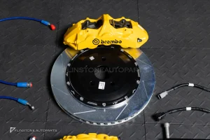 ชุดเบรค BREMBO GT 6P + 4P TOYOTA ALPHARD 40 สีเหลือง