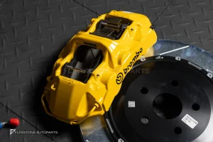 ชุดเบรค BREMBO GT 6P + 4P TOYOTA ALPHARD 40 สีเหลือง