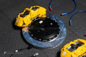 ชุดเบรค BREMBO GT 6P + 4P TOYOTA ALPHARD 40 สีเหลือง